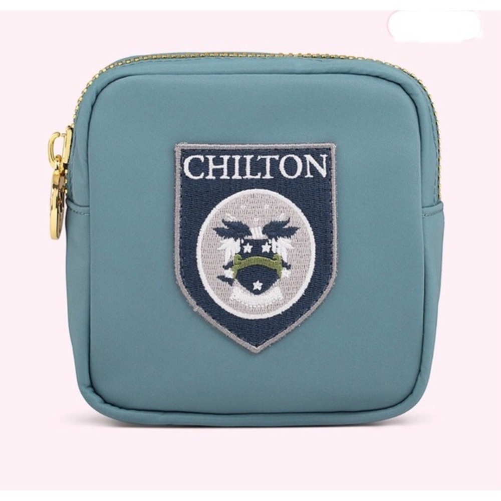 NWT Stoney Clover Lane Gilmore Girls CHILTON patched mini pouch